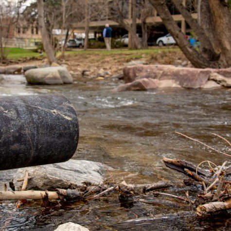 pipe going into stream