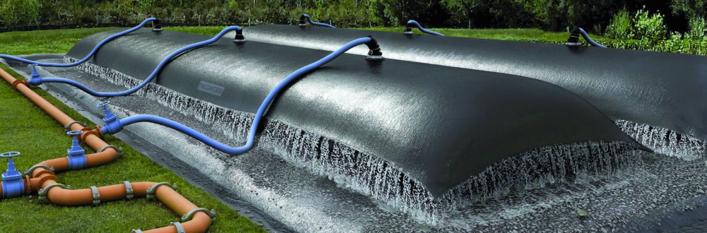 dewatering bag on grass